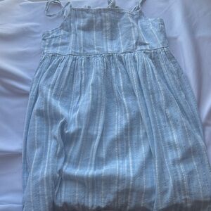 American Eagle Light Blue Striped Dress